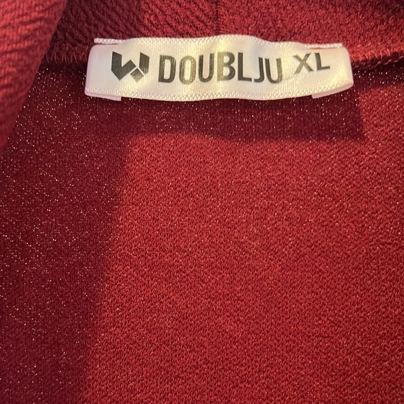 Classic Draped Open Front Blazer - Picture 5 of 5